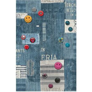 LIVINGWALLS 94229-1 Zelfklevend Muurpaneel Denim Blauw - Decoratie LIVINGWALLS 94229-1 Zelfklevend Muurpaneel Denim Blauw - Decoratie