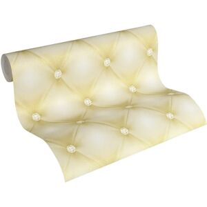 AS Creations Chesterfield Gold Leather Wallpaper - Wallpaper AS Creations Chesterfield Gold Leather Wallpaper - Wallpaper
