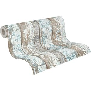 LIVING WALLS Blau Florale Vliestapete - Wanddeko LIVING WALLS Blau Florale Vliestapete - Wanddeko