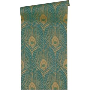 A.S. Creation Absolutely Chic Peacock Feather Wallpaper - Wallpaper A.S. Creation Absolutely Chic Peacock Feather Wallpaper - Wallpaper