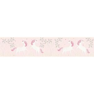 LIVING WALLS Jungen & Mädchen Rosa Weiß Vinyl Bordüre - Kinderzimmer Dekoration LIVING WALLS Jungen & Mädchen Rosa Weiß Vinyl Bordüre - Kinderzimmer Dekoration