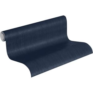 A.S. CRÉATION Jette Uni Donkerblauw Vliesbehang - Wandbekleding A.S. CRÉATION Jette Uni Donkerblauw Vliesbehang - Wandbekleding