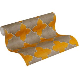 AS Creation New Walls Moroccan Tiles Yellow Wallpaper - wallcovering AS Creation New Walls Moroccan Tiles Yellow Wallpaper - wallcovering
