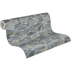 Living Walls Geometric 3D Blue Wallpaper - Wallpapers Living Walls Geometric 3D Blue Wallpaper - Wallpapers