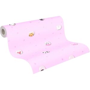 A.S. Création Little Love Rosa Weiß Gelb Kindertapete - Wanddekoration A.S. Création Little Love Rosa Weiß Gelb Kindertapete - Wanddekoration