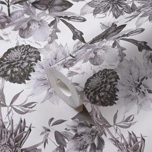 A.S. CRÉATION Dream Flowery Grijs Vinylbehang - Wallpapers A.S. CRÉATION Dream Flowery Grijs Vinylbehang - Wallpapers