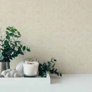 A.S. CREATION Nara Ethno Beige Vinyl Tapete - Wanddekor A.S. CREATION Nara Ethno Beige Vinyl Tapete - Wanddekor