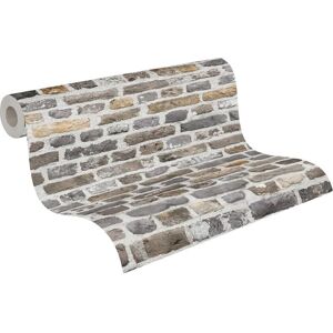 A.S. Creation Grijze Bakstenen & Steenbehang - Muurbekleding A.S. Creation Grijze Bakstenen & Steenbehang - Muurbekleding