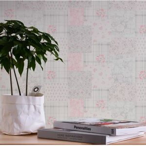 A.S. Création Patchwork Landhuis Behang - Behang A.S. Création Patchwork Landhuis Behang - Behang