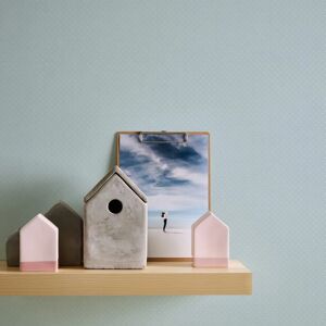 Papel pintado de lunares azules - Estilo Landhaus Papel pintado de lunares azules - Estilo Landhaus