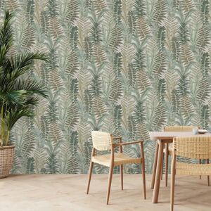 A.S. Creation Fern Leaves Wallpaper - Textured Botanical Wallcovering A.S. Creation Fern Leaves Wallpaper - Textured Botanical Wallcovering