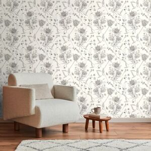 A.S. Creation Drawn Into Nature 394272 Floral Wallpaper - Wall Decor A.S. Creation Drawn Into Nature 394272 Floral Wallpaper - Wall Decor