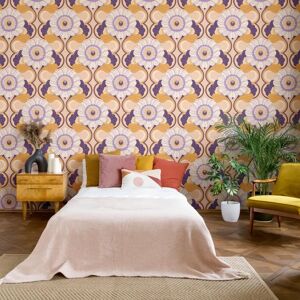 A.S. Création Retro Floral Chic Purple Wallpaper - Wallcovering A.S. Création Retro Floral Chic Purple Wallpaper - Wallcovering