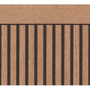 A.S. Creation Wood Slats Dado Panel Wallpaper - Wallpanel Brown/Black A.S. Creation Wood Slats Dado Panel Wallpaper - Wallpanel Brown/Black