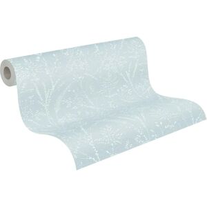 A.S. CRÉATION Pure Elegance Blau Bloemen Behang - Behang A.S. CRÉATION Pure Elegance Blau Bloemen Behang - Behang