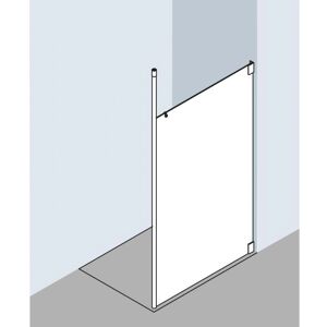 Kermi Walk-In XS Argent Mat Brillant Support - Douche Walk-In - Publicité Kermi Walk-In XS Argent Mat Brillant Support - Douche Walk-In - Publicité