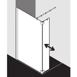 Panneau de Douche Kermi Pasa XP - Walk-In Verre 8mm, Argent, 2000mm - Publicité Panneau de Douche Kermi Pasa XP - Walk-In Verre 8mm, Argent, 2000mm - Publicité