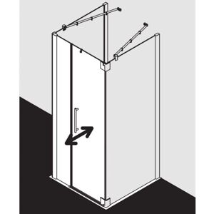 Porte de Douche Kermi Pasa XP - 75x200 cm, Argent, Verre - Publicité Porte de Douche Kermi Pasa XP - 75x200 cm, Argent, Verre - Publicité