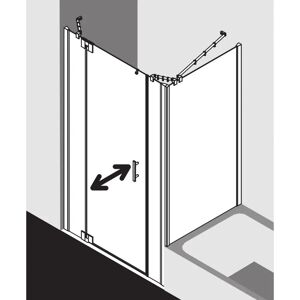 Porte de douche Kermi Filia XP - 1 battant, Argent brillant, Verre de sécurité - Publicité Porte de douche Kermi Filia XP - 1 battant, Argent brillant, Verre de sécurité - Publicité