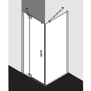 Kermi Marque FX1WL - Porte de Douche en Verre - Verre de Sécurité 6mm - Publicité Kermi Marque FX1WL - Porte de Douche en Verre - Verre de Sécurité 6mm - Publicité