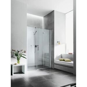 Porte de douche pliante Kermi Diga 110x200cm en argent brillant avec verre de sécurité - Publicité Porte de douche pliante Kermi Diga 110x200cm en argent brillant avec verre de sécurité - Publicité