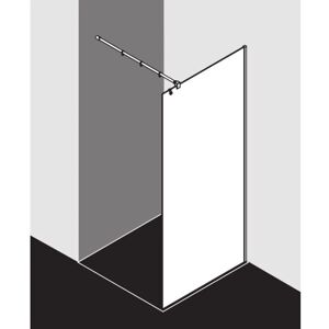 Kermi Argent Brillant Douche Walk-In - Paroi de Douche - Publicité Kermi Argent Brillant Douche Walk-In - Paroi de Douche - Publicité