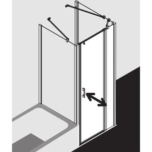 Porte de Douche Kermi Liga - Verre de Sécurité, Argent Brillant, 120x200cm - Publicité Porte de Douche Kermi Liga - Verre de Sécurité, Argent Brillant, 120x200cm - Publicité