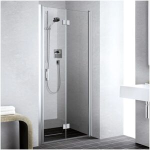 Porte battante pliante Kermi Liga - 70cm, Argent mat, Verre sécurité - Publicité Porte battante pliante Kermi Liga - 70cm, Argent mat, Verre sécurité - Publicité