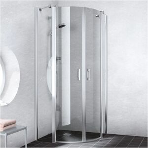 Kermi Liga Enceinte de Douche - 80x80cm, Argent Mat, Rayon 200cm - Publicité Kermi Liga Enceinte de Douche - 80x80cm, Argent Mat, Rayon 200cm - Publicité