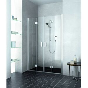 Porte pliante de douche Kermi Liga 4 volets Argent brillant 135x185cm - Publicité Porte pliante de douche Kermi Liga 4 volets Argent brillant 135x185cm - Publicité