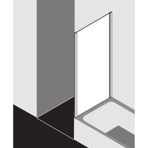 Kermi Marque Modèle - Porte de Douche en Verre de Sécurité Mince - Adaptée pour Niche ou Coin - Publicité Kermi Marque Modèle - Porte de Douche en Verre de Sécurité Mince - Adaptée pour Niche ou Coin - Publicité