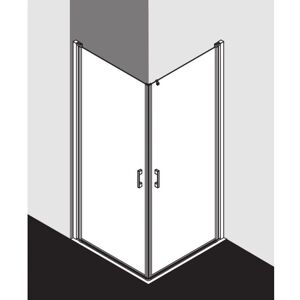 Entrée d'angle Kermi Liga - Argent Mat - 80cm x 200cm - Enclosure de douche - Publicité Entrée d'angle Kermi Liga - Argent Mat - 80cm x 200cm - Enclosure de douche - Publicité