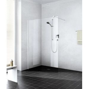 Paroi de Douche Walk-In Kermi - 2000mm de hauteur, Argent brillant, Verre ESG - Publicité Paroi de Douche Walk-In Kermi - 2000mm de hauteur, Argent brillant, Verre ESG - Publicité