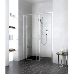 Kermi Marque: LID2L - Porte de douche en verre argenté mince - 2 pièces, sans sol, verre ESG - Publicité Kermi Marque: LID2L - Porte de douche en verre argenté mince - 2 pièces, sans sol, verre ESG - Publicité
