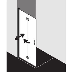 Kermi Liga Walk-In Wand Duschabtrennung - Silber Mattglanz - 80x200cm Kermi Liga Walk-In Wand Duschabtrennung - Silber Mattglanz - 80x200cm