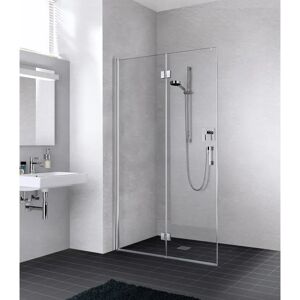 Kermi - Paroi de douche Walk-In Liga - Argent brillant - Publicité Kermi - Paroi de douche Walk-In Liga - Argent brillant - Publicité