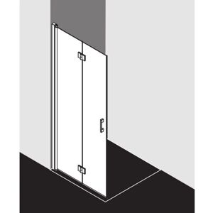 Kermi Liga Walk-In Mur Porte Pliant Argent brillant - Paroi de douche - Publicité Kermi Liga Walk-In Mur Porte Pliant Argent brillant - Paroi de douche - Publicité
