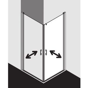 Kermi - Entrée d'angle Liga - Verre de sécurité - 75x200 cm - Paroi de douche - Publicité Kermi - Entrée d'angle Liga - Verre de sécurité - 75x200 cm - Paroi de douche - Publicité