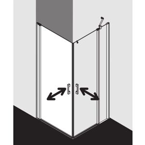 Porte de douche en verre Kermi Pega - Sans obstacle, ESG 6mm, Argent - Publicité Porte de douche en verre Kermi Pega - Sans obstacle, ESG 6mm, Argent - Publicité