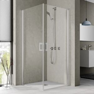 Porte de Douche Pega Kermi - Entrée d'angle, gauche, Verre clair, Argent brillant - 2000mm - Publicité Porte de Douche Pega Kermi - Entrée d'angle, gauche, Verre clair, Argent brillant - 2000mm - Publicité
