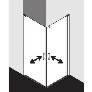 Porte de Douche Kermi Pega - Sans Barrières, Verre de Sécurité 6mm, Argent - Publicité Porte de Douche Kermi Pega - Sans Barrières, Verre de Sécurité 6mm, Argent - Publicité