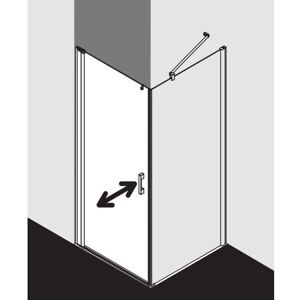 Porte de Douche Pega Kermi - Verre de Sécurité, Argent Brillant, 2000mm - Publicité Porte de Douche Pega Kermi - Verre de Sécurité, Argent Brillant, 2000mm - Publicité