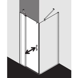 Porte battante PEGA 83x185cm - Douche - Publicité Porte battante PEGA 83x185cm - Douche - Publicité