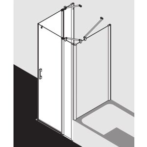 Porte de Douche Pega Kermi - 2 Pièces, Argent, ESG 6mm, 1850mm - Publicité Porte de Douche Pega Kermi - 2 Pièces, Argent, ESG 6mm, 1850mm - Publicité