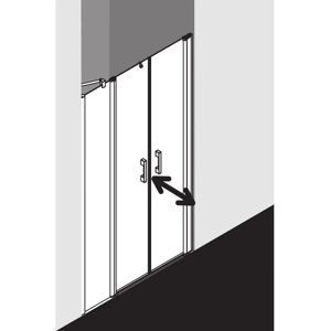 Porte de Douche Pega Kermi - Argent Brillant, Verre Clair, 120x200cm - Publicité Porte de Douche Pega Kermi - Argent Brillant, Verre Clair, 120x200cm - Publicité