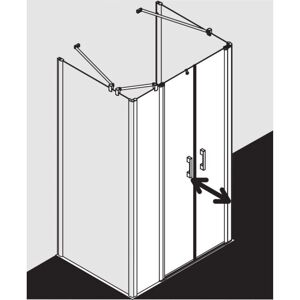 Porte de Douche Kermi Pega - Argent Brillant, Verre ESG, 1200mm Large - Publicité Porte de Douche Kermi Pega - Argent Brillant, Verre ESG, 1200mm Large - Publicité