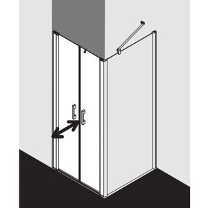Porte de Douche Kermi Pega - 900mm, Verre Clair, Argent Brillant - Douche - Publicité Porte de Douche Kermi Pega - 900mm, Verre Clair, Argent Brillant - Douche - Publicité
