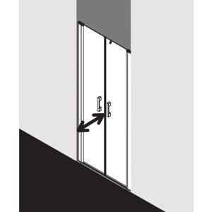 Porte de Douche Pega - Argent Brillant - Sans Barrières, Verre 6mm - Publicité Porte de Douche Pega - Argent Brillant - Sans Barrières, Verre 6mm - Publicité