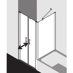 Porte de Douche Pega Kermi - Sans Barrières, Verre de Sécurité 6mm, Argent Brillant - Publicité Porte de Douche Pega Kermi - Sans Barrières, Verre de Sécurité 6mm, Argent Brillant - Publicité