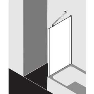 Paroi de Douche Kermi Pega - 80x160cm, Verre de Sécurité, Argent - Publicité Paroi de Douche Kermi Pega - 80x160cm, Verre de Sécurité, Argent - Publicité